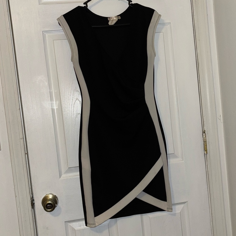 Black with white dress